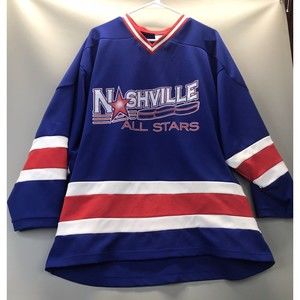 Vintage K1 Sportswear Nashville All Stars Hockey NHL Jersey M Stitched Vtg